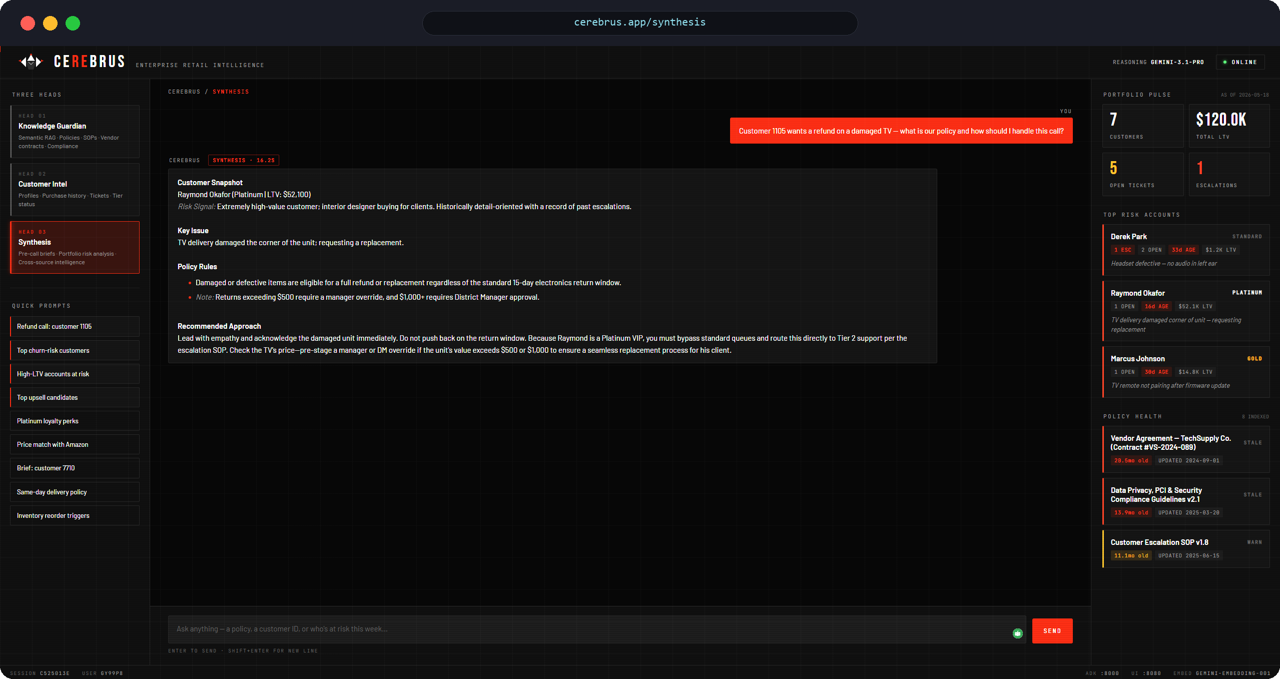 CeREbrus cross-domain query interface